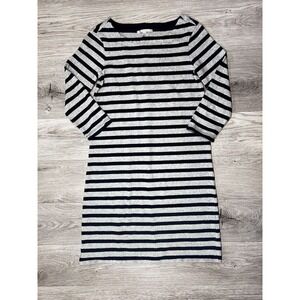GAP Womens T-Shirt Dress Striped‎ Tom Boy Skater Girl Grunge Indie 3/4 Sleeve XS